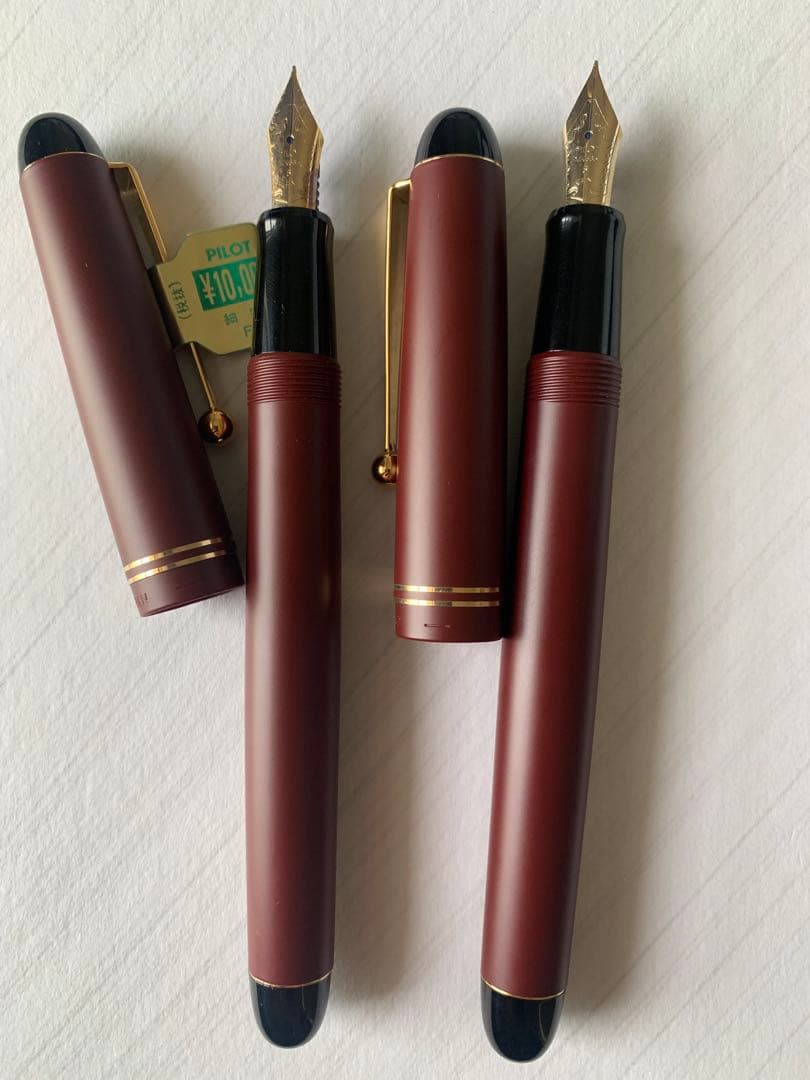 PILOT 67 万年筆 ボルドー 14Kペン先 希少 2本セット