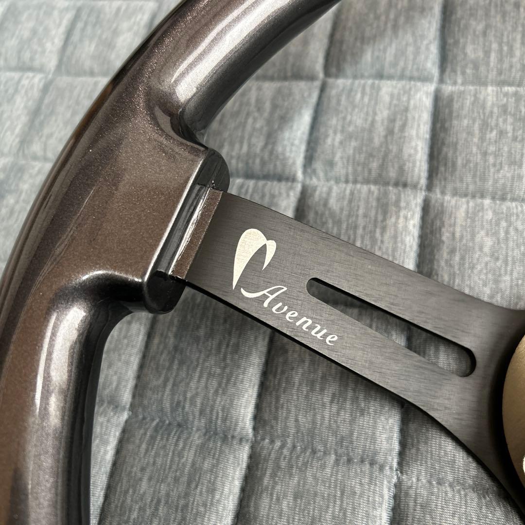 Avenue ステアリングホイール ディープコーン 35パイ ガンメタ