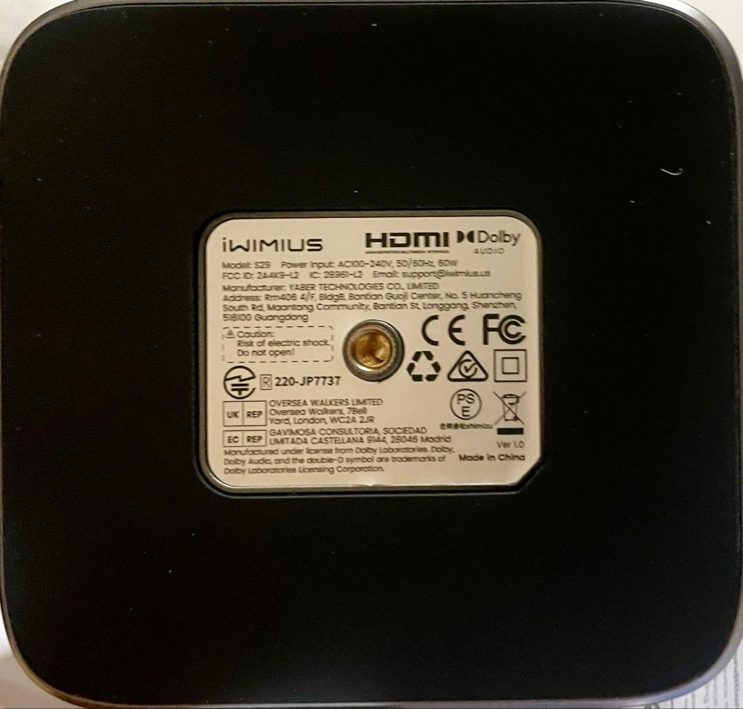 ★［新品/未使用］iWIMIUS S29 ポータブルプロジェクター★