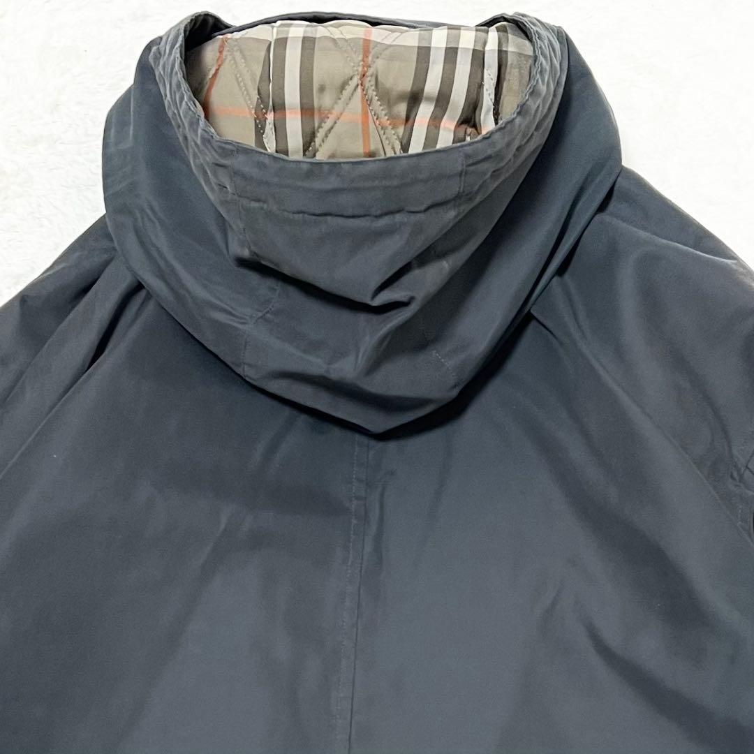 BURBERRY✨️4way　ノバチェック　中綿ライナー　フード　モッズコート　Ｌ