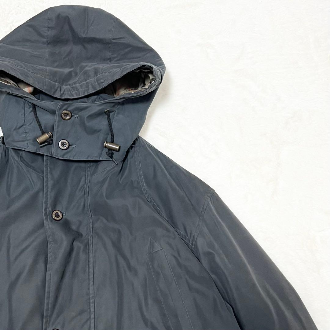 BURBERRY✨️4way　ノバチェック　中綿ライナー　フード　モッズコート　Ｌ