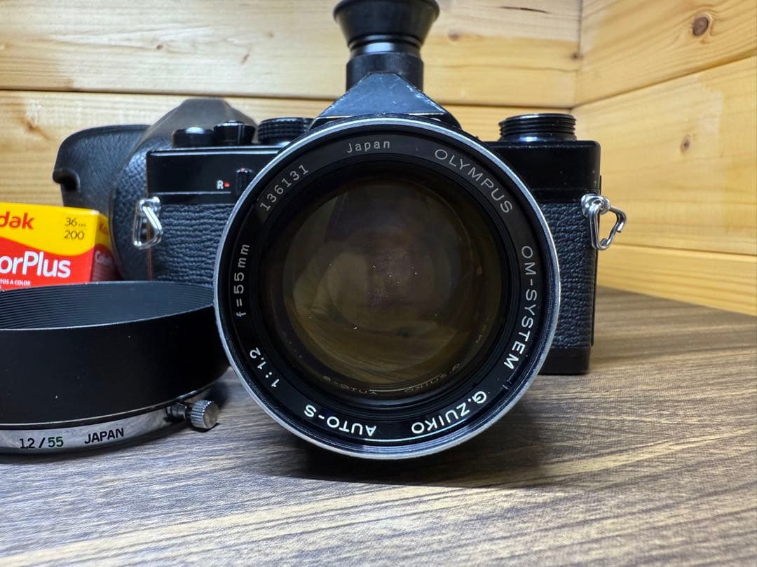 フィルムカメラ OLYMPUS OM-1 BLACK G.zuiko 55mm f1.2