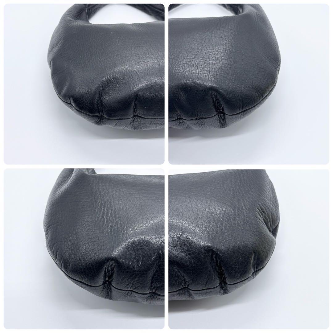 美品✨Aeta ハンドバッグ ROUND ONE SHOULDER M ブラック