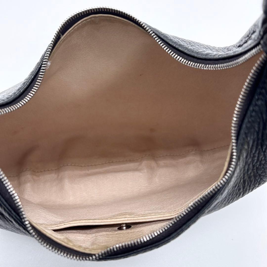 美品✨Aeta ハンドバッグ ROUND ONE SHOULDER M ブラック