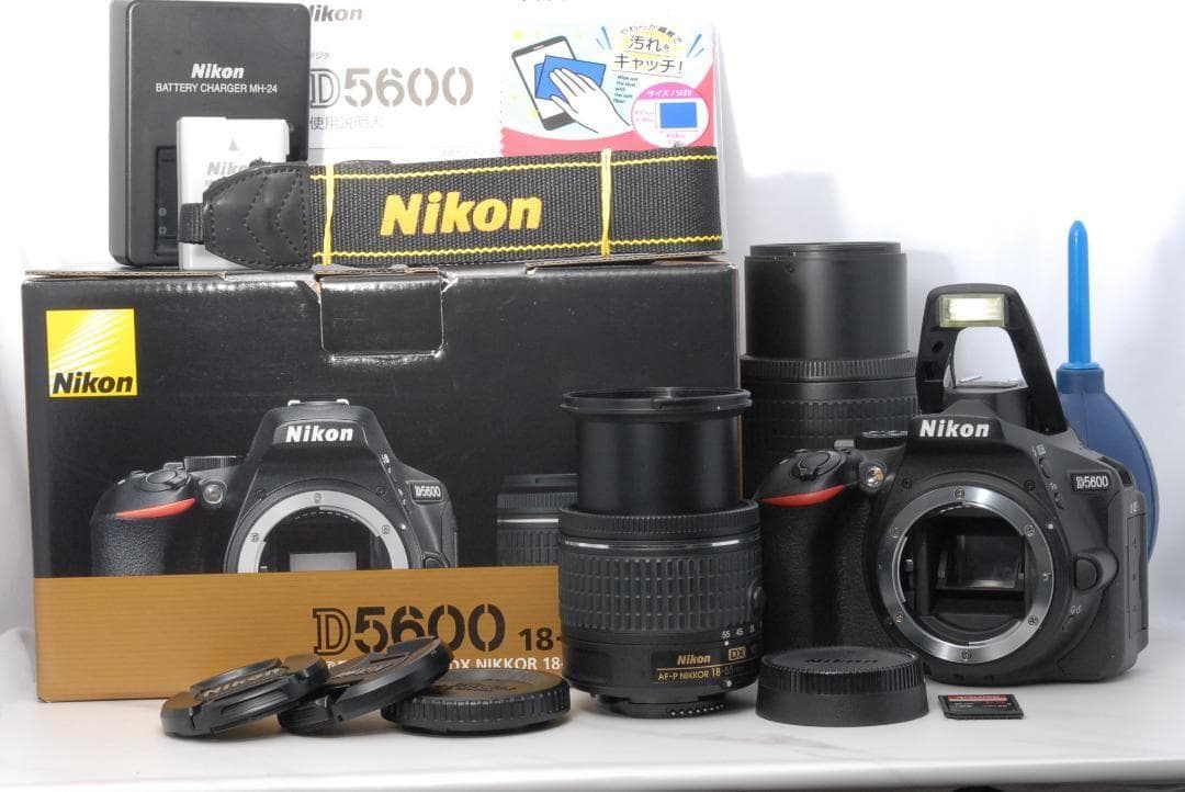 S数1443回 美品✨Nikon D5600 ダブルレンズ Bluetooth
