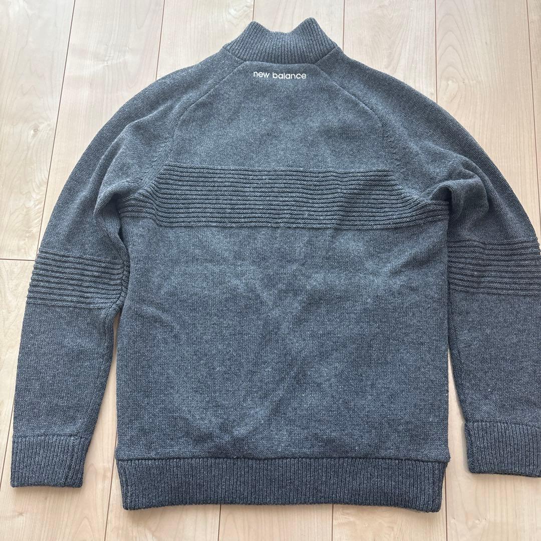 未使用タグ付 ニューバランス ゴルフ 保温 フルジップ ニットブルゾン 4