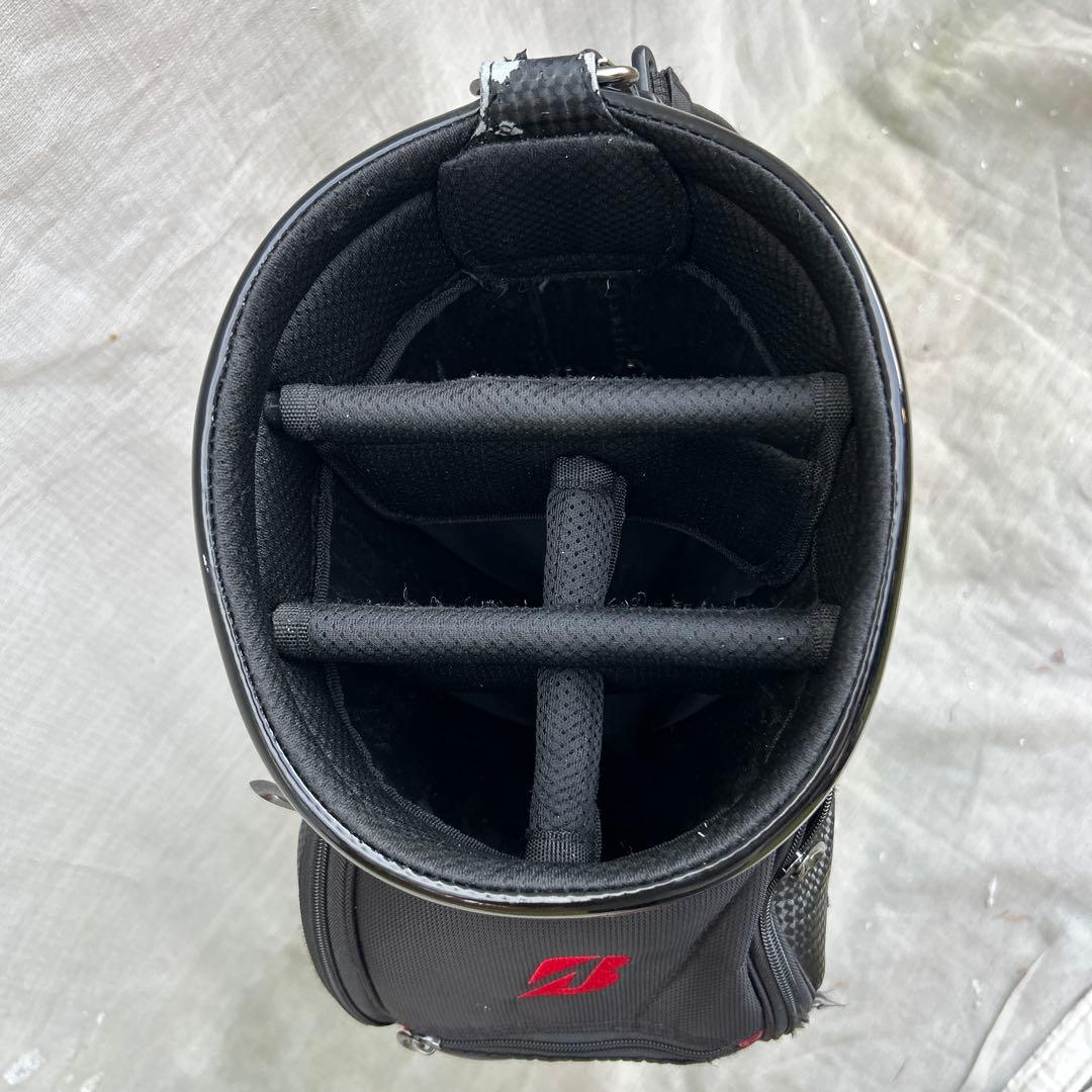 ブリジストン ツアーＢ キャディーバッグ ゴルフバッグ 黒 赤