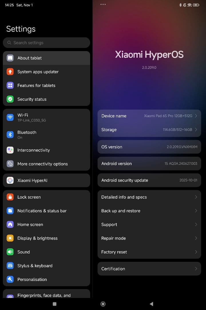 Xiaomi Pad 6S Pro 12+512GB ケース,ガラスフィルム付き