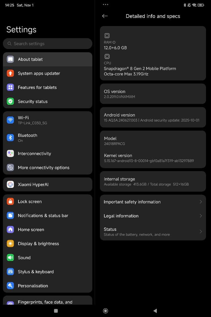Xiaomi Pad 6S Pro 12+512GB ケース,ガラスフィルム付き