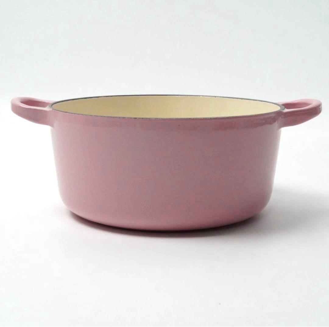 【美品】LE CREUSET　ココット ロンド シフォンピンク　18cm