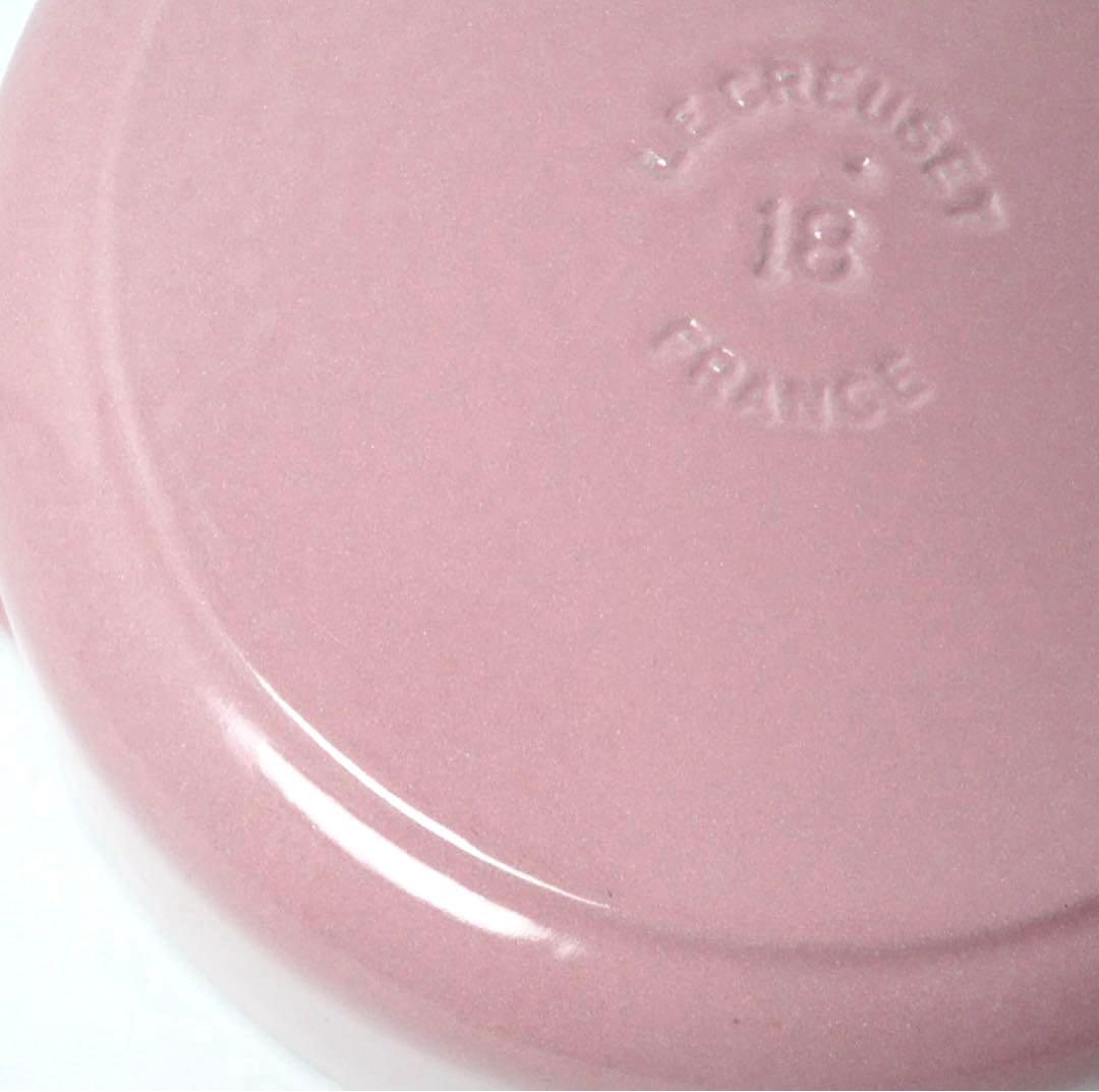 【美品】LE CREUSET　ココット ロンド シフォンピンク　18cm