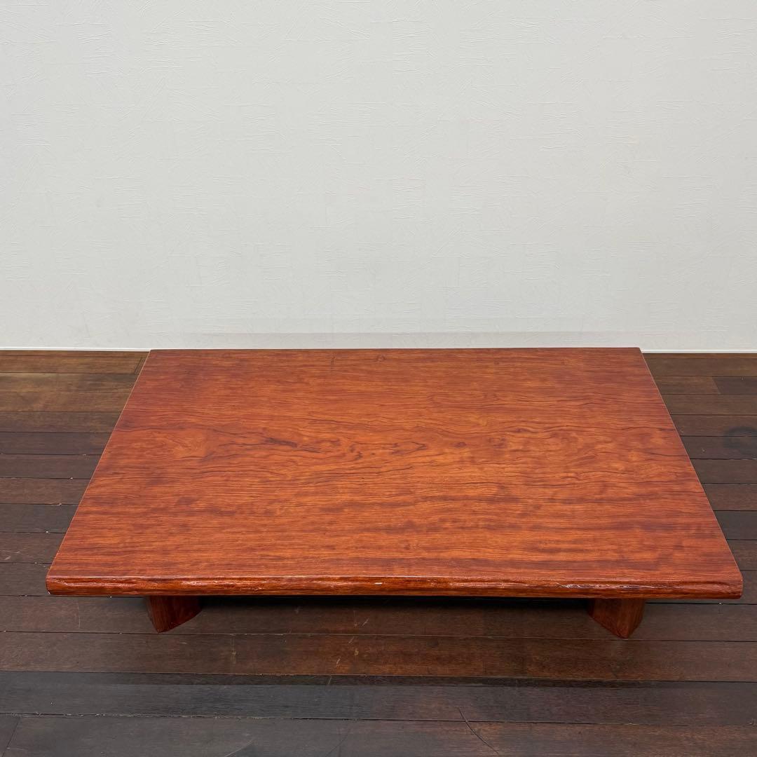 H110K41a 中沢唐木 花梨 かりん 座卓 漆塗り