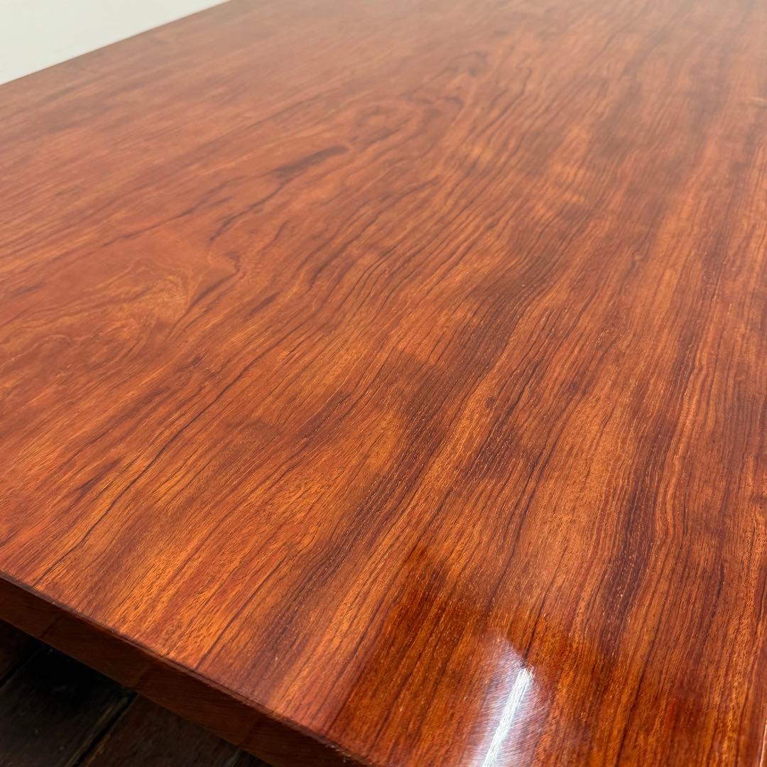 H110K41a 中沢唐木 花梨 かりん 座卓 漆塗り