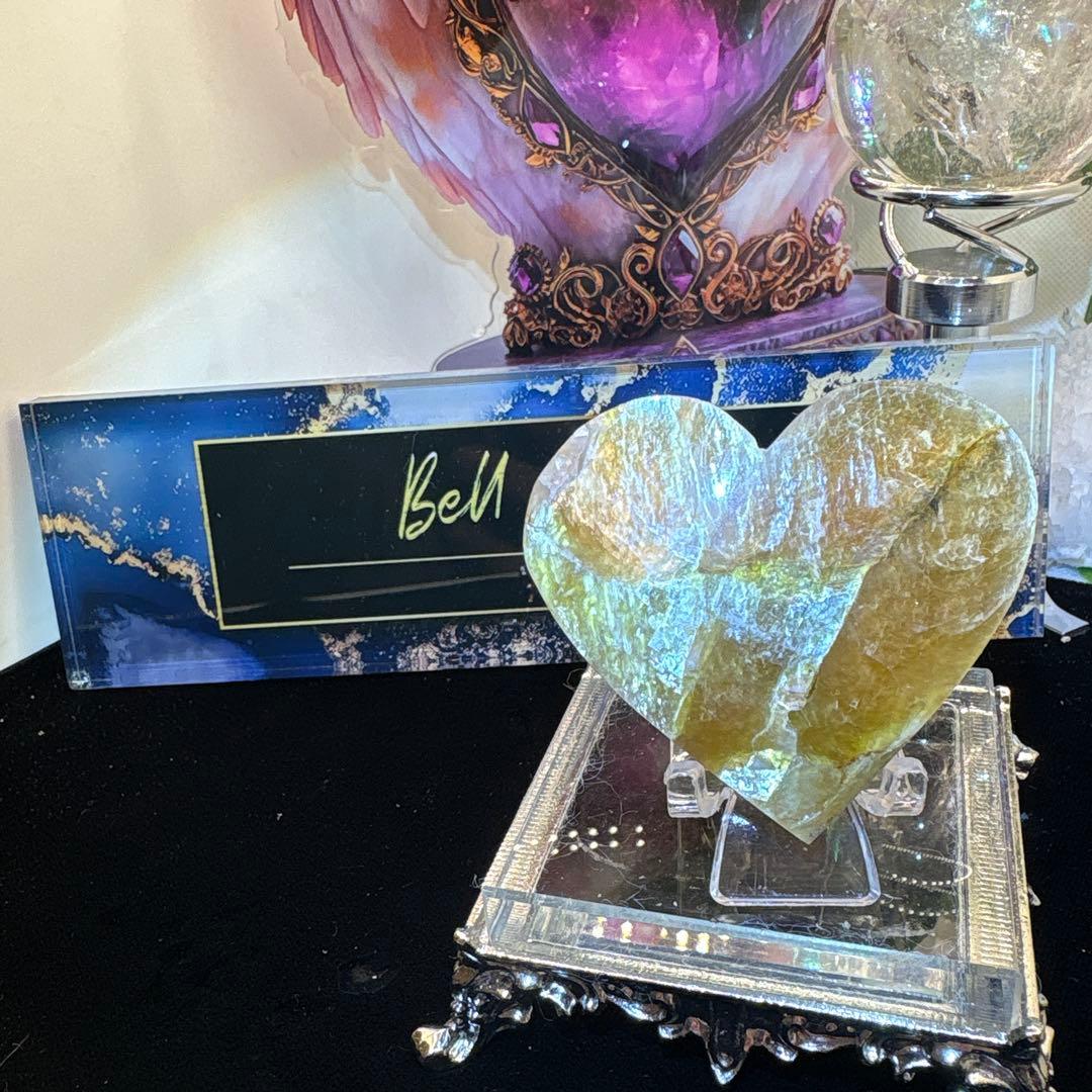 高品質 ゴールデンマイカハート♡♡No.1523