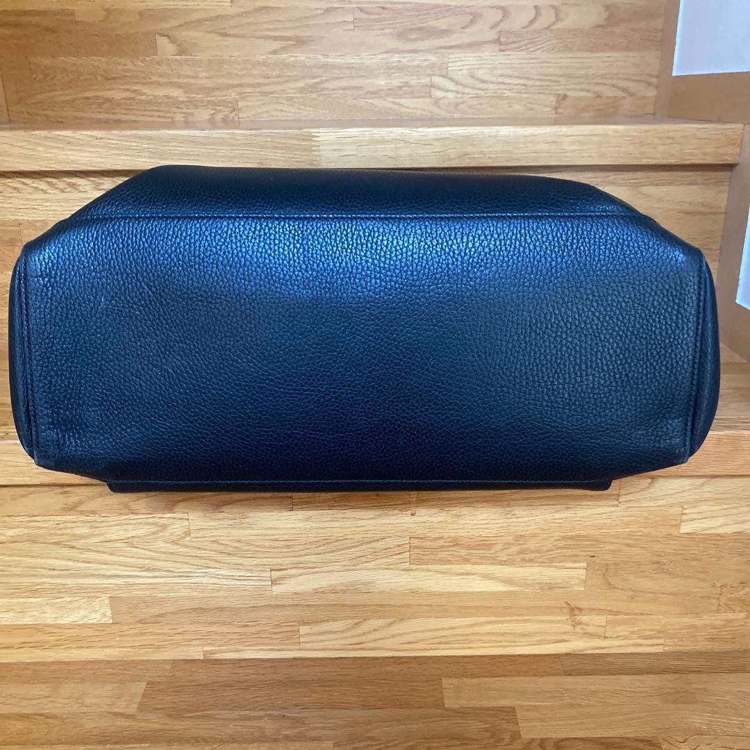 GUCCI グッチ ブラックレザー ビジネスバッグ ボストンバッグ