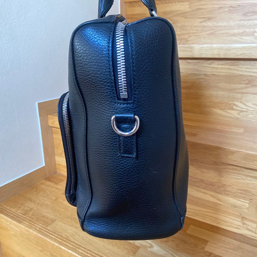 GUCCI グッチ ブラックレザー ビジネスバッグ ボストンバッグ