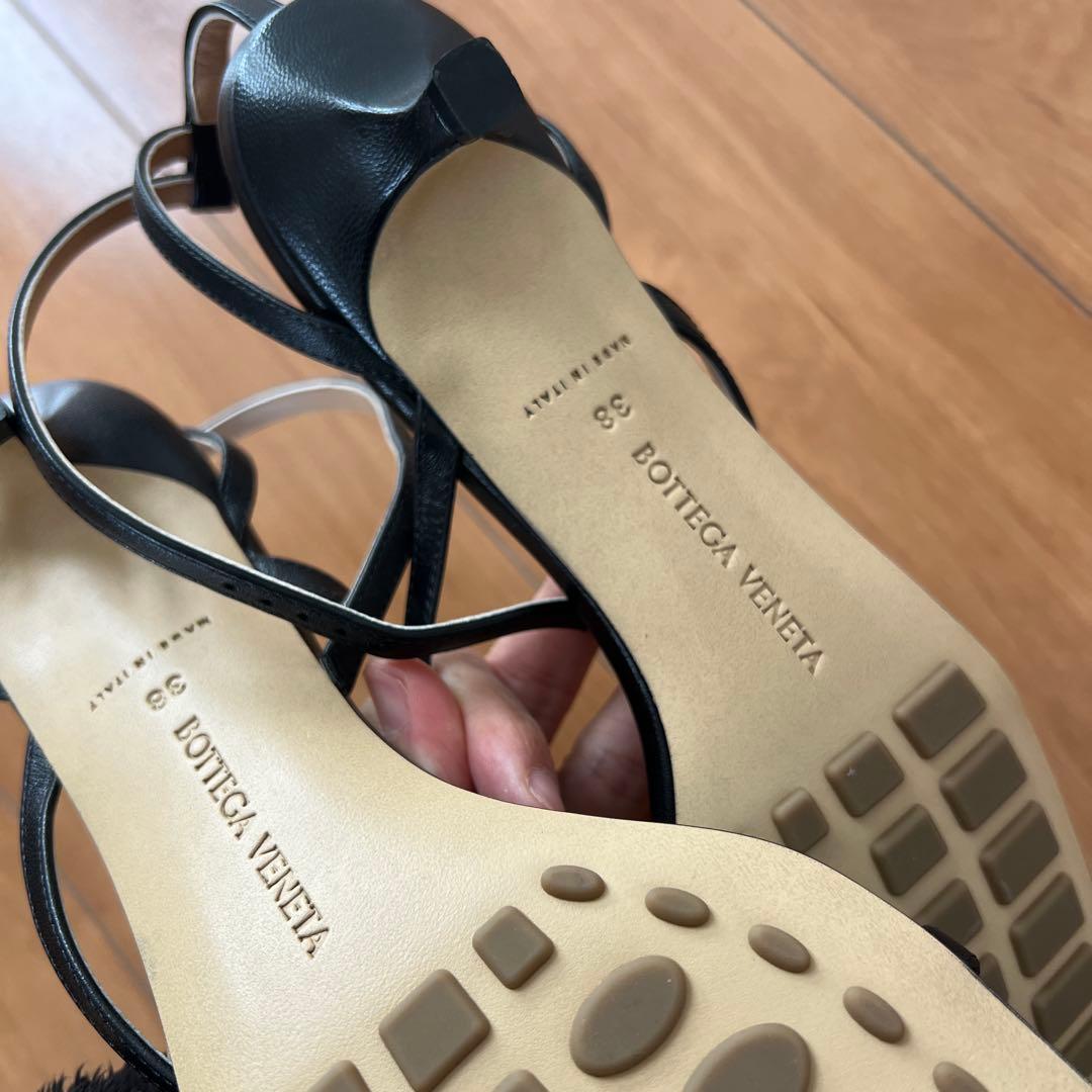 BOTTEGA VENETA ブラック サンダル 38