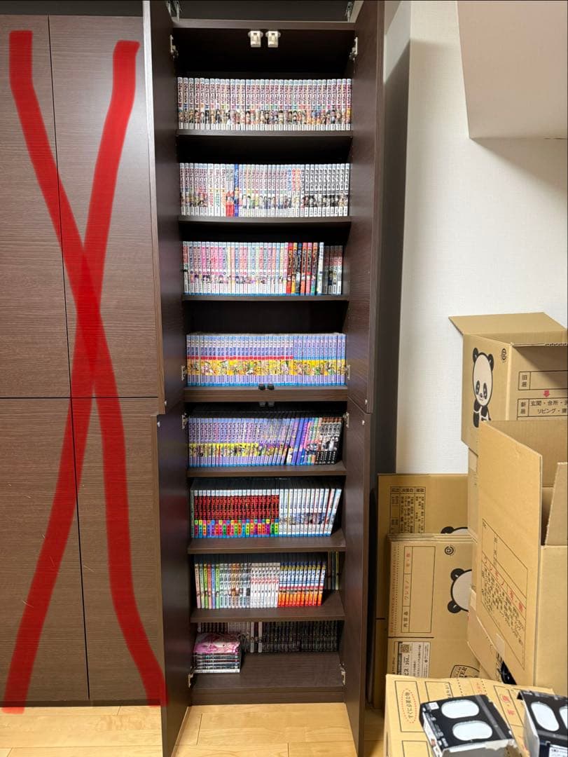 【値下げ応相談】ディノス本棚（幅60×高さ230×奥行36）