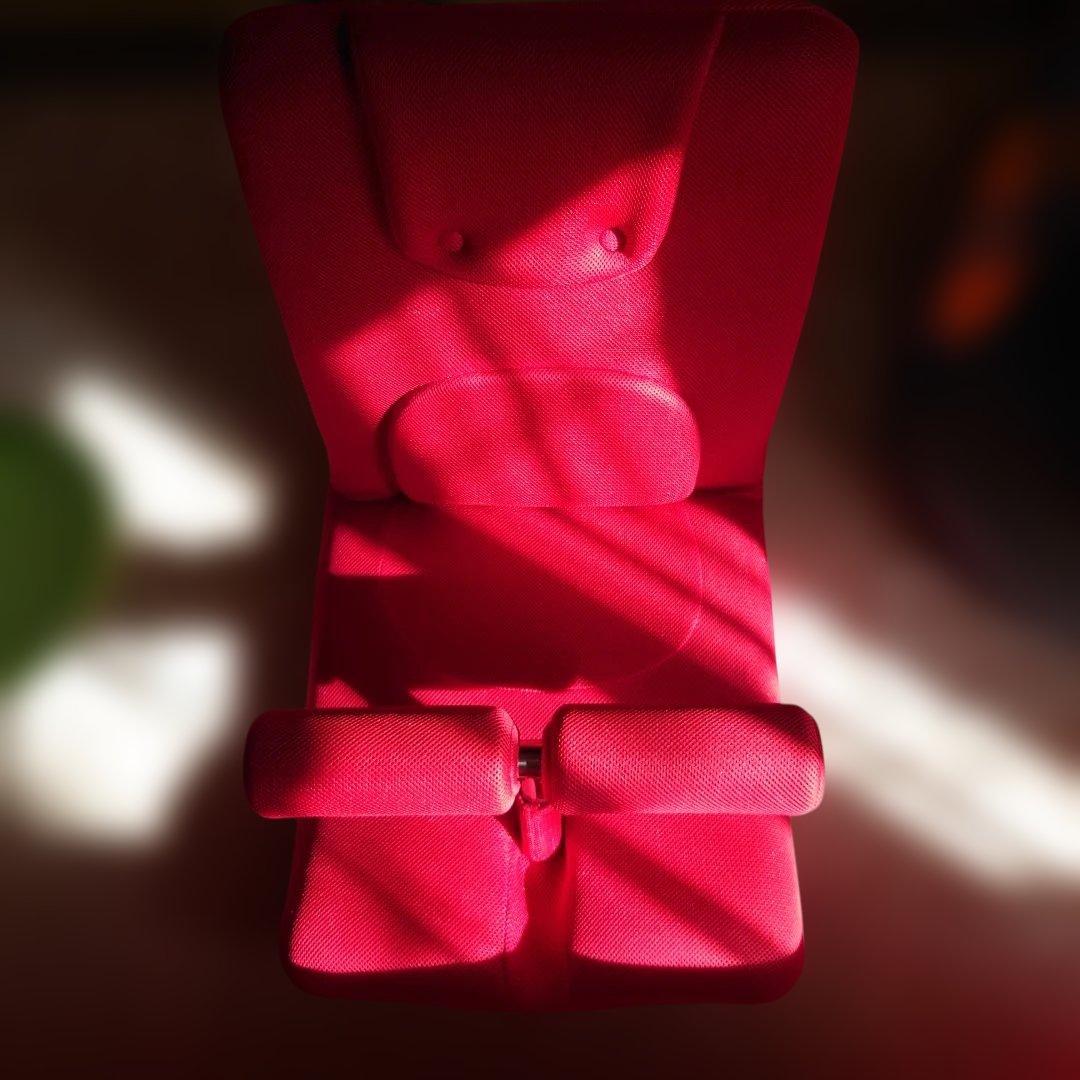 ミズノ トレーニング腹筋君 ！ 座椅子 レッド