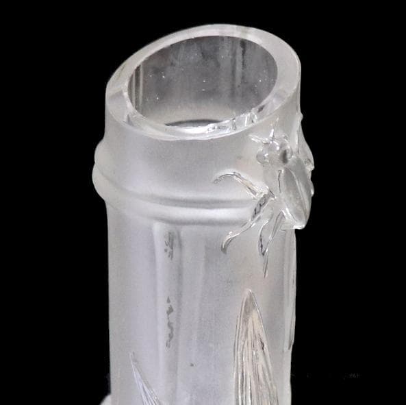 オールド・バカラ 1878年頃 ジャポニスム 花瓶 蛇と昆虫 ブロンズ装飾