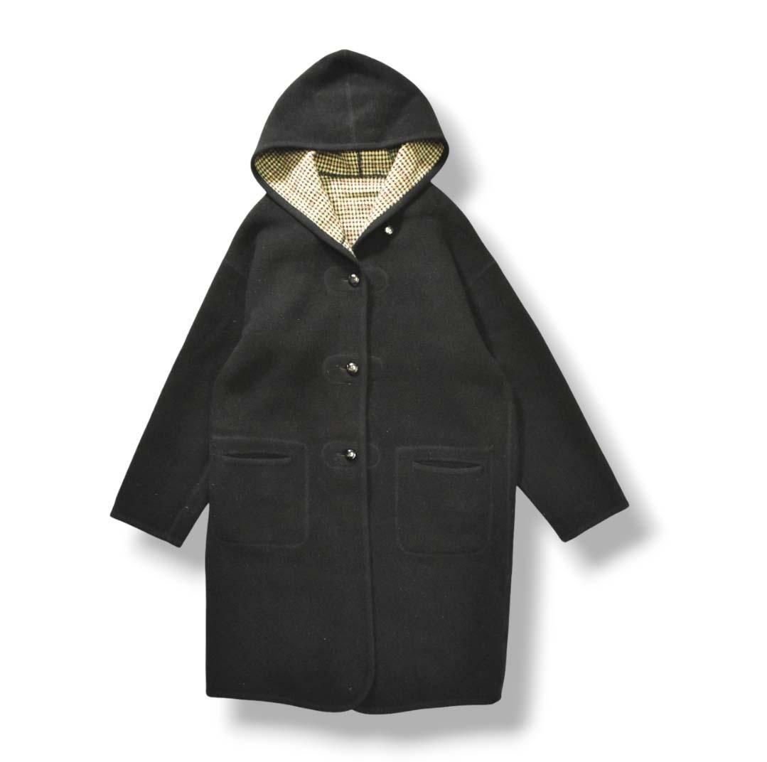 【上質】 日本製 ルボー Le Beau リバーシブル ウールコート ♪