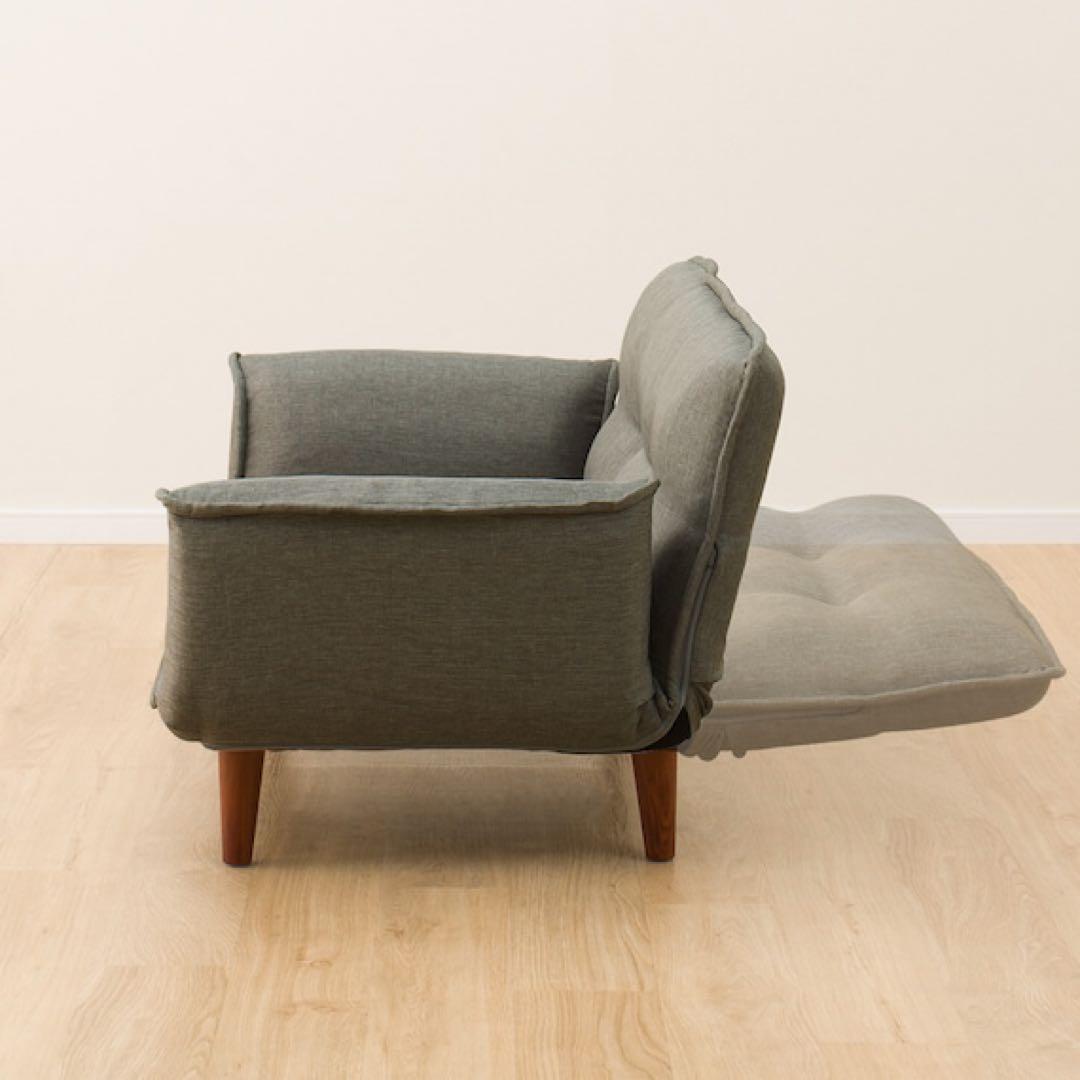 ニトリ 2人掛けコンパクトカウチソファー 布張りタイプ グレー