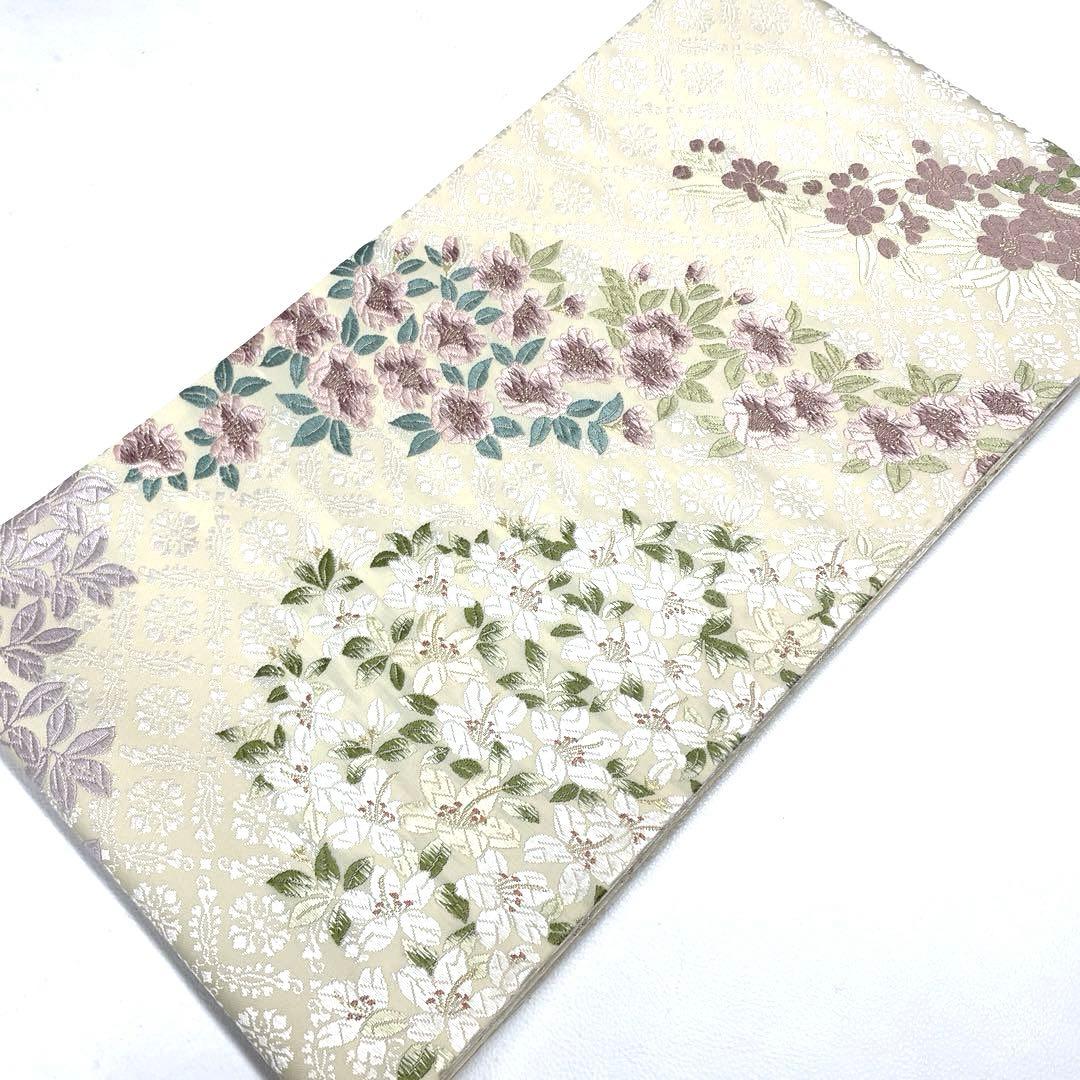 専用帯5083 ●さが美扱い 高級 正絹 全通全景 御印華唐織 両面全通 袋帯