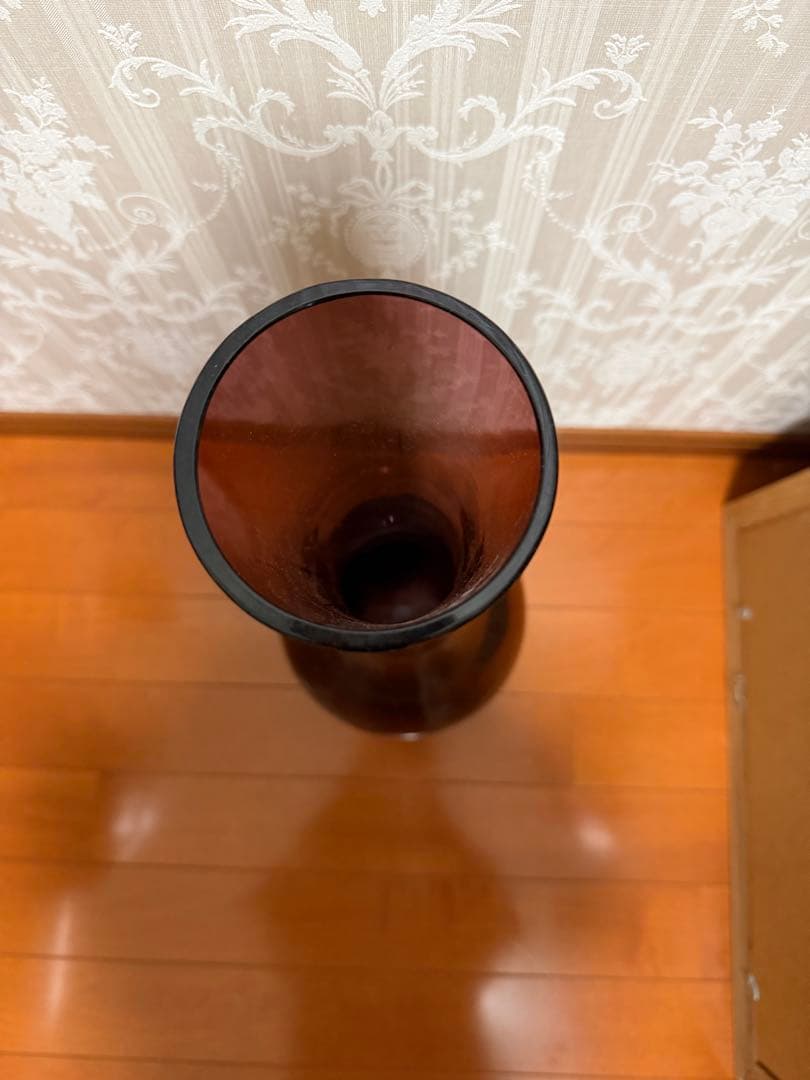 紫色 ガラス花瓶 約60cm