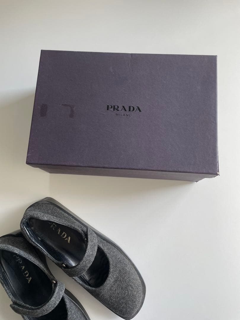 靴 PRADA FW1998 SQUARE TOE SHOES 36 1/2