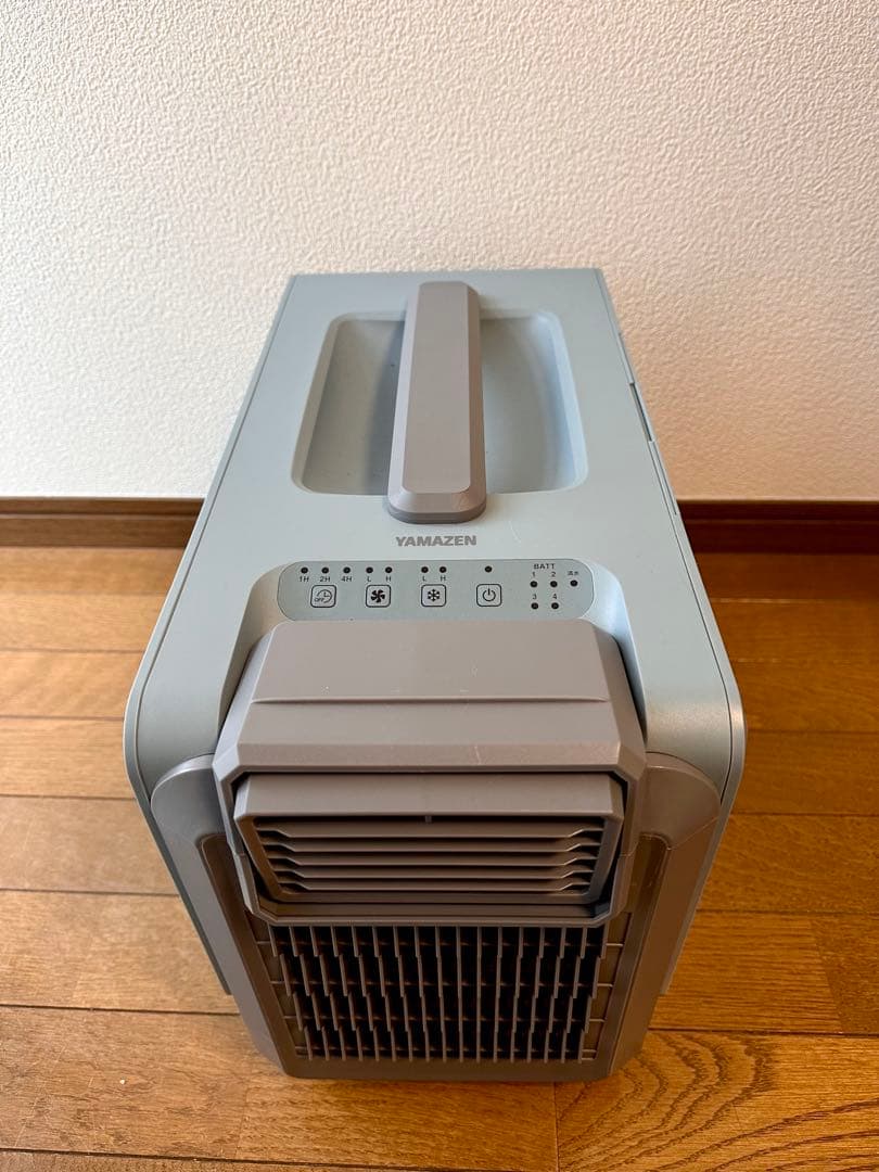 YAMAZEN コンパクトクーラー(リチウムイオンバッテリー２個付き)