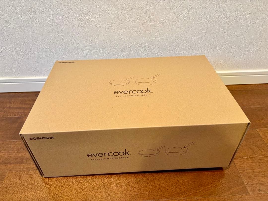 【新品未使用】エバークック フライパンセット2点 (ガス火・IH対応)