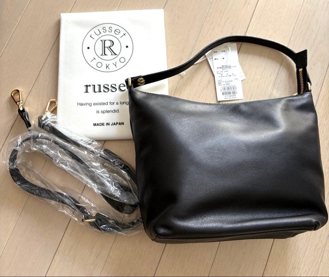 russet ラシット　ソフトレザーシンプルショルダーバッグ