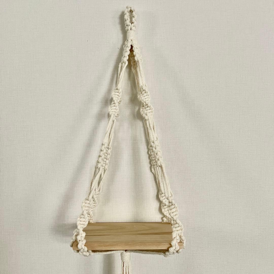 マクラメプラントハンガー シェルフ
