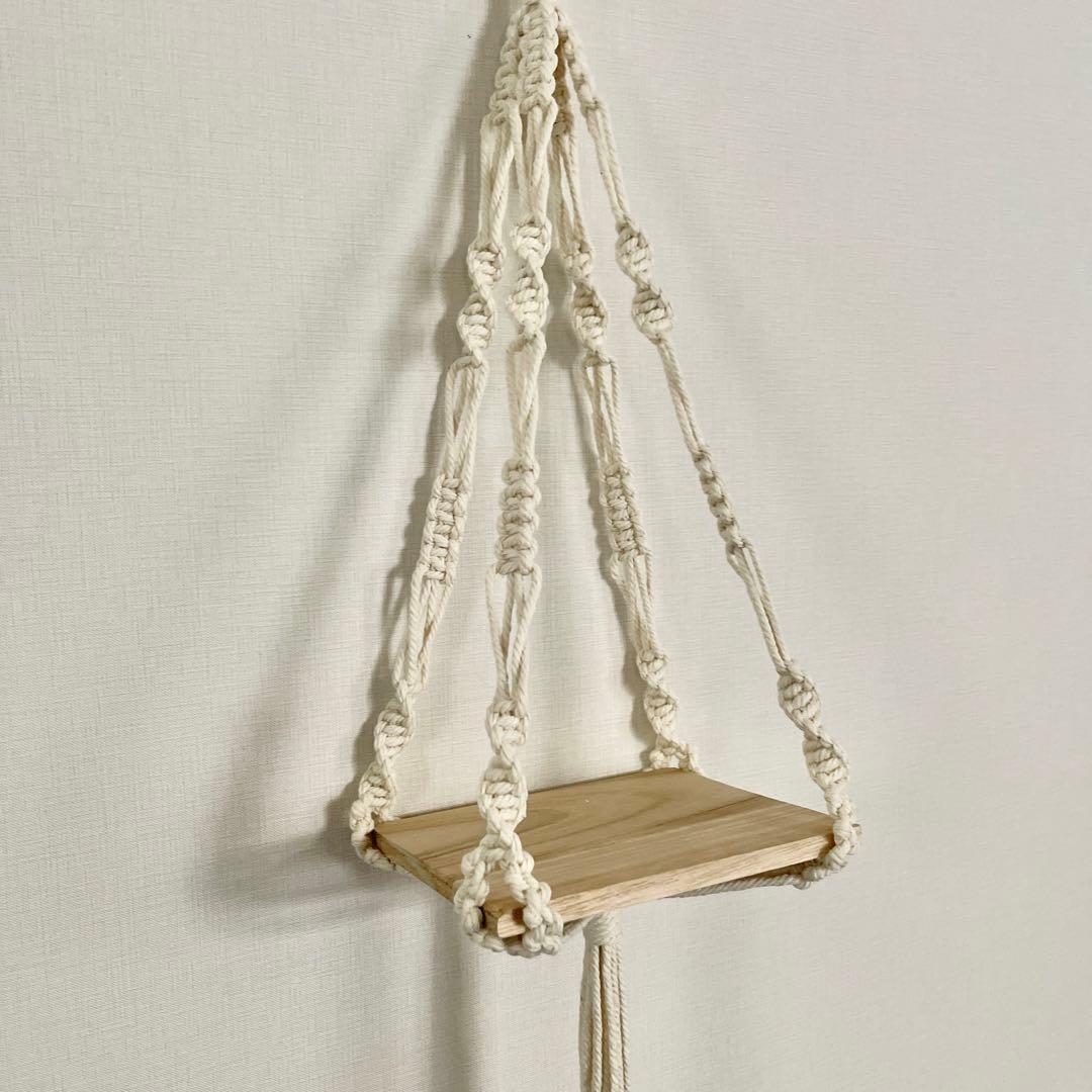 マクラメプラントハンガー シェルフ