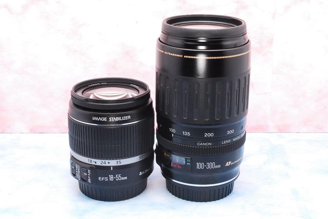 キャノン Kiss X7i☆手ぶれ補正標準＆超望遠レンズ付☆一眼レフカメラ