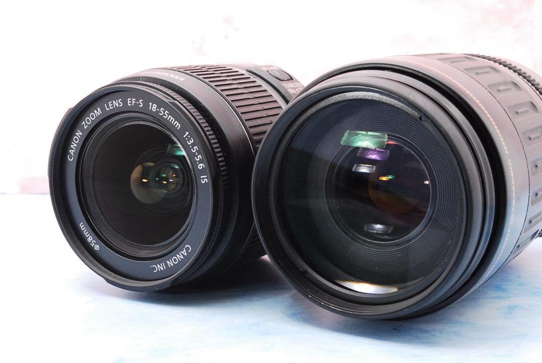 キャノン Kiss X7i☆手ぶれ補正標準＆超望遠レンズ付☆一眼レフカメラ