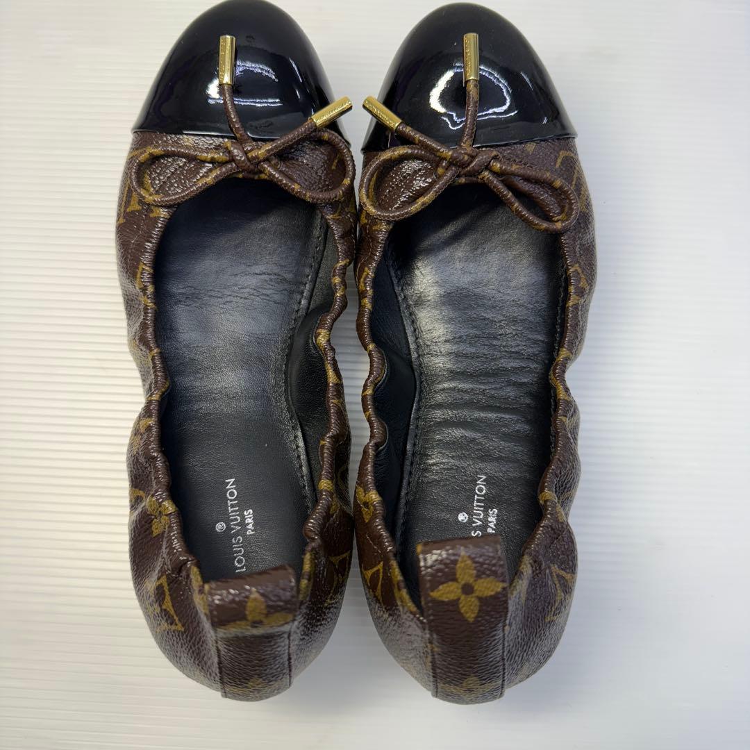 ほぼ未使用‪☆ルイヴィトン バレエシューズ‪☆パンプス エナメル モノグラム