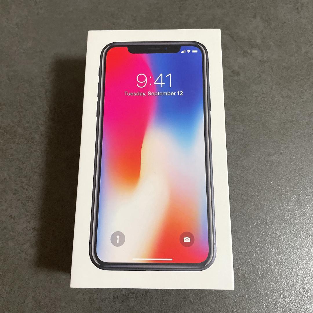 【美品】APPLE IPHONE X 64GB スペースグレイ SIMフリー