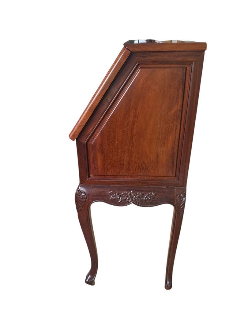 花梨材　ラインティングビュー　デスク　猫脚