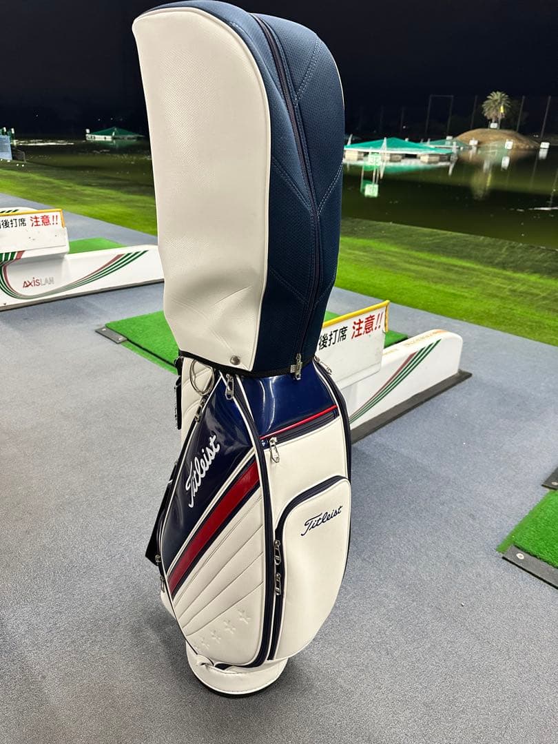 Titleist タイトリスト キャディバッグ ホワイト　トリコロール　9型