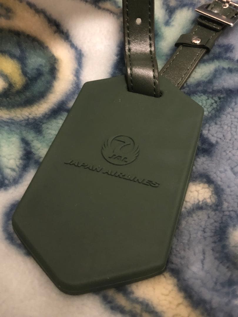 JAPAN AIRLINES ネームタグ グリーン