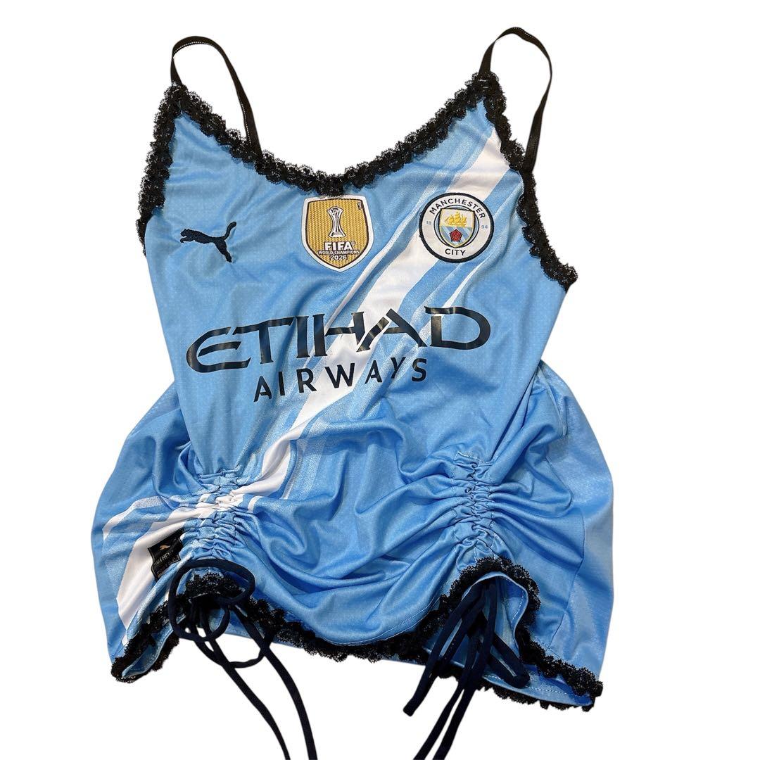 平成ギャル リメイク古着 y2k キャミソール ユニフォーム レース フリル