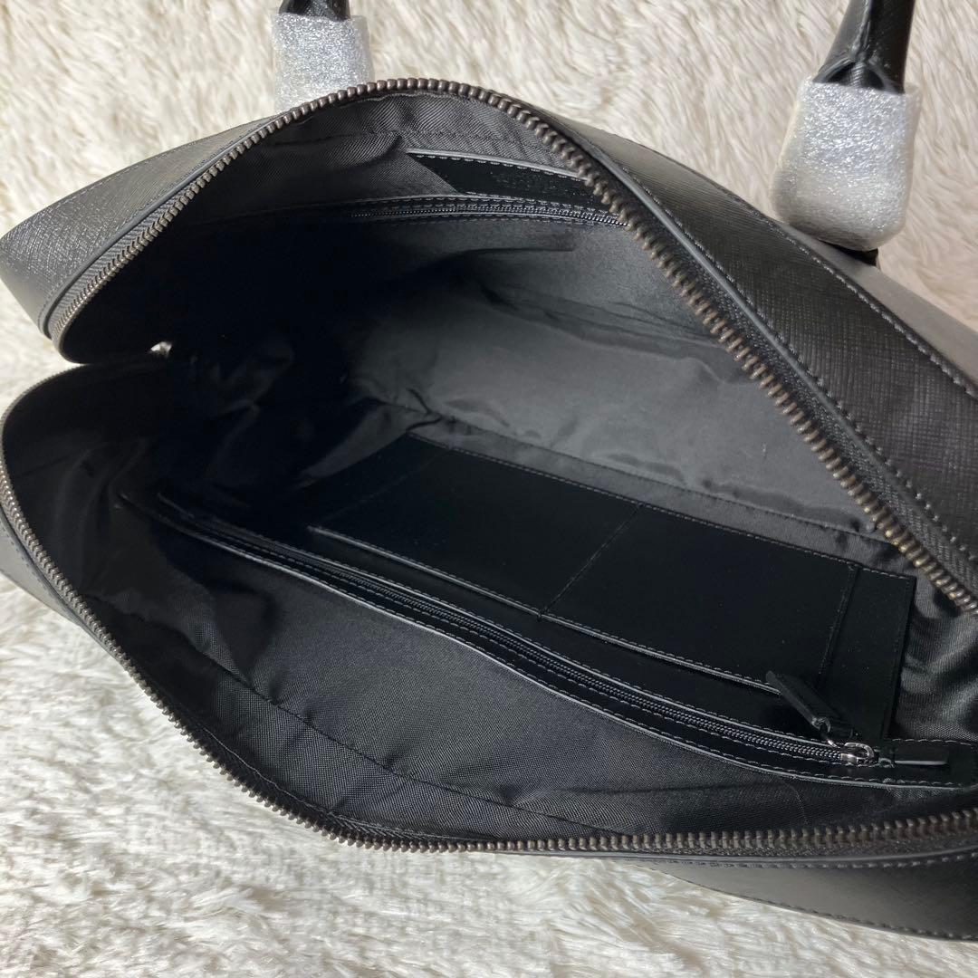 ほぼ未使用 サヴィルロー ビジネスバッグ インナーバッグ レザー 本革 ブラック