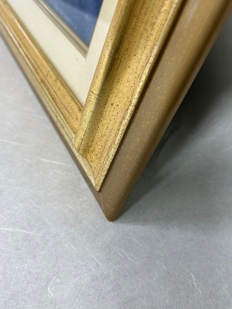 「浮かぶ島」　安達雅一　富士山　絵画　日本画　染色 工芸 作家