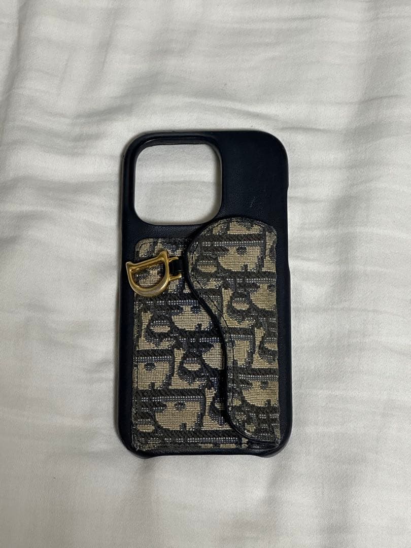 Dior ロゴ入り iPhoneケース カードポケット付き