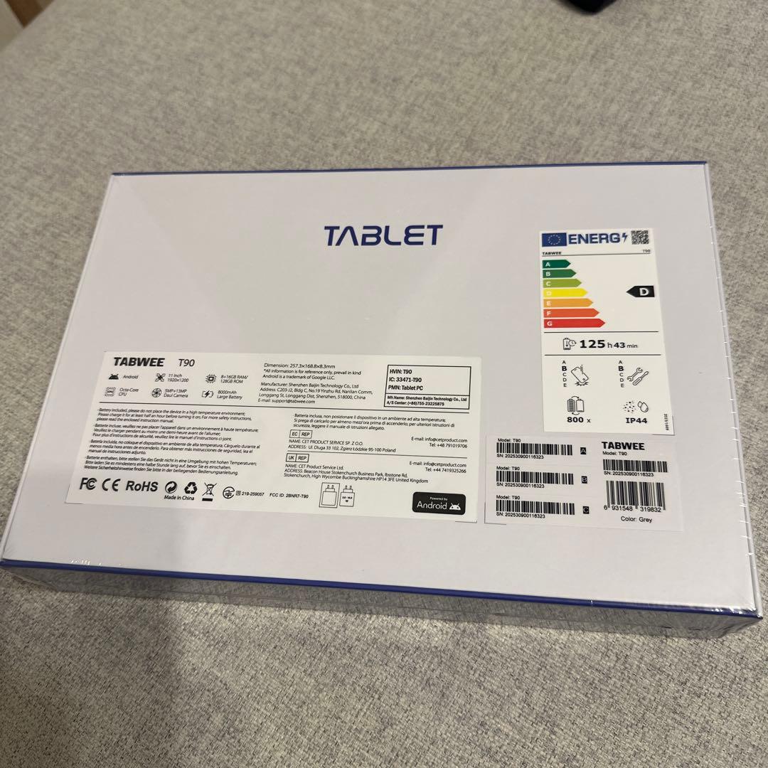 TABWEE T90 Androidタブレット11インチ新品未開封キーボード付