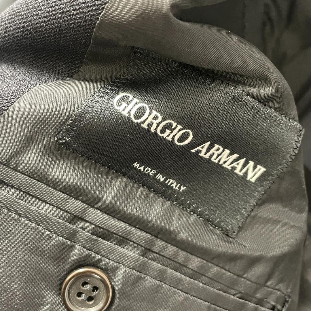 GIORGIO ARMANI　セットアップ　46　黒　ビジネスカジュアル