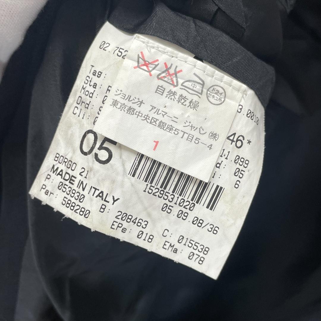 GIORGIO ARMANI　セットアップ　46　黒　ビジネスカジュアル