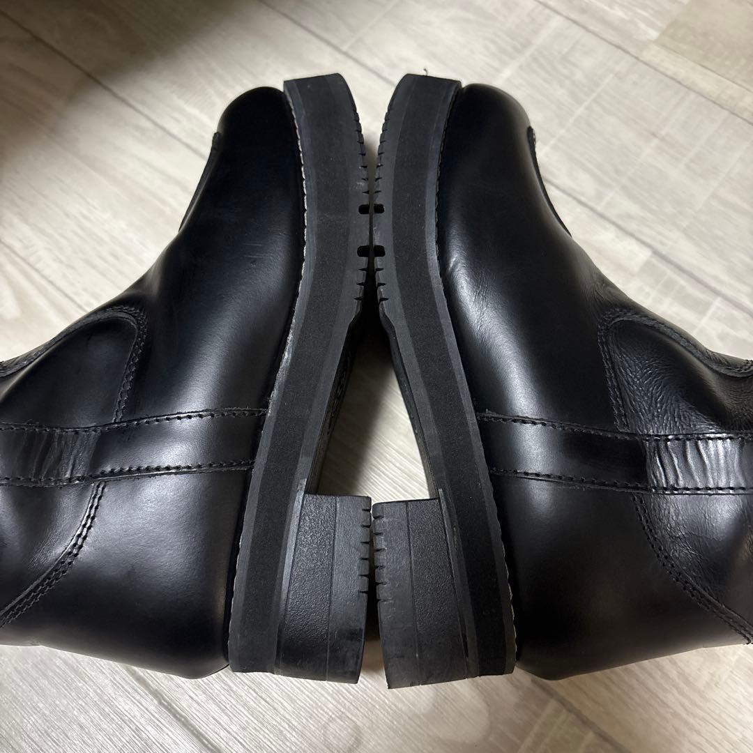 ワイルドウィング 厚底 ピーコック 本革 バイクブーツ