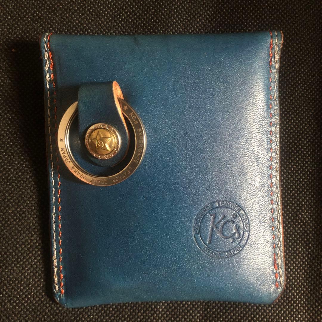 美品　KC,S レザー　コンチョ付　携帯灰皿　スター柄